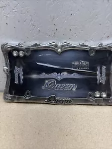 American License Plate Surround “QUEEN” - Picture 1 of 9