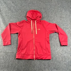 The North Face Unisex Hoodie Gr. Large rot Reißverschluss Fleecejacke Fronttasche - Bild 1 von 7