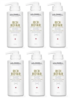 Goldwell Dualsenses Rich Repair 60Sec Tratamento 500ml Pacote com 6 - Imagem 1 de 2