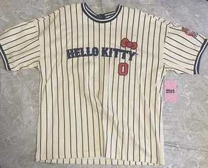 Sanrio Hello Kitty Striped Baseball Jerse - Picture 1 of 5