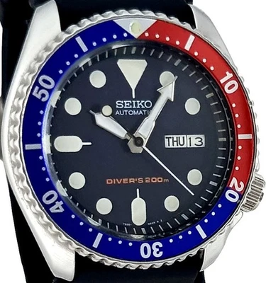 Vintage SEIKO PEPSI SKX007 Genuine "Timeworn" dial, 7S26-0020 case & movt. - Image 1 of 4