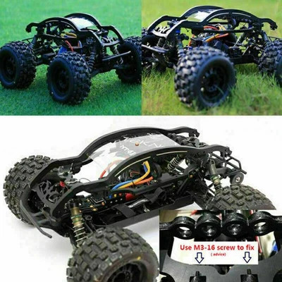 QL Qingleng Roll Cage Wheelie Bar Protective Cover for TEKNO MT410 DIY RC Black - Image 1 of 4