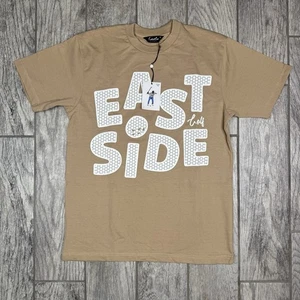 Eastside Golf Mens T Shirt Short Sleeve Brown “From The Heart” Logo Size M NWT - Picture 1 of 10