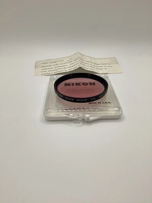 Nikon 52mm CC30R Filter  Nikkor Genuine tungsten correction w case USA  - Image 1 of 2