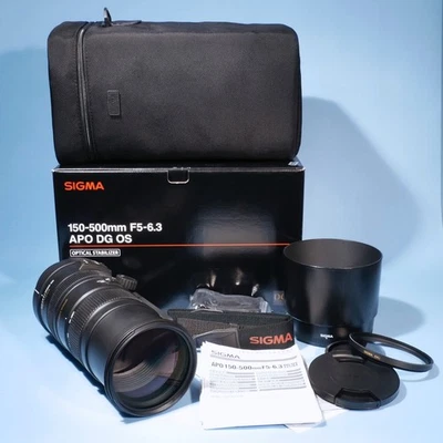 Sigma 150-500mm f/5-6.3 DG OS HSM Zoom lens * Sony A a77 a65 etc * Fully Working - Image 1 of 4