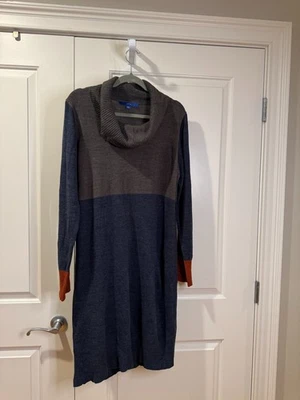 Apt. Vestido suéter cuello capucha 9 bloques de colores - XL Foto 1 de 4