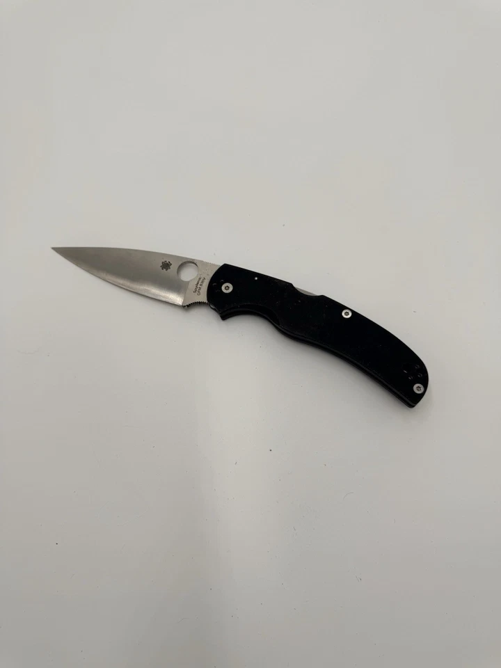 Faca dobrável SPYDERCO MILITAR 2 TRAVA DE COMPRESSÃO PRETA CPM S30V - Usada - Imagem 1 de 4