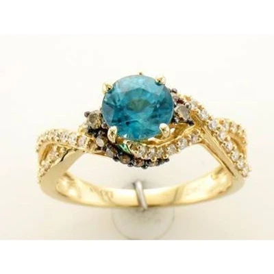 Кольцо Le Vian из желтого золота 14 карат с цирконием G-H SI1 шоколадным бриллиантом 2,52 карата размер 7 - Изображение 1 из 4