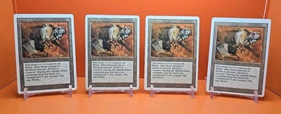 🟤🟤🟤 (4) 1994 MAGIC The Gathering CLOCKWORK BEAST REVISED 3RD EDITION PLAYED - Image 1 of 4