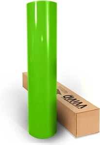 VViViD Lime Green Gloss 60 Inches x 1 Foot Car Wrap Vinyl 1ft x 5ft, - Picture 1 of 6