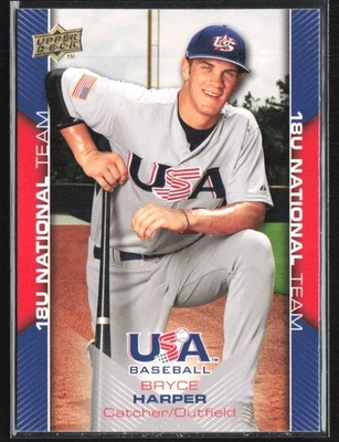 Bryce Harper 2009 Upper Deck EUA caixa de beisebol conjunto C #EUA-30 EUA - Imagem 1 de 3