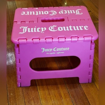 Juicy Couture Pink Folding Step Stool - Image 1 of 3