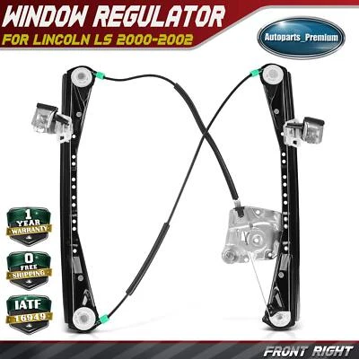Front RH Right Passenger Power Window Regulator for Lincoln LS 2000-2002 Sedan - Image 1 of 4