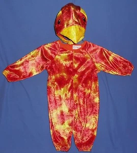 BIRD COSTUME-PARROT-CHICKEN-JUMP SUIT W/HAT-CHILD-1-2;3-4-JUNGLE-DRESS UP-PLUSH - Picture 1 of 5