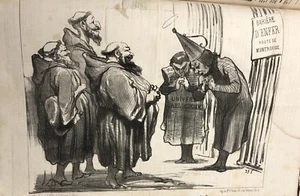 Honoré DAUMIER. Litho De La Série « Actualités« .1852 Moines de Paris - Picture 1 of 1