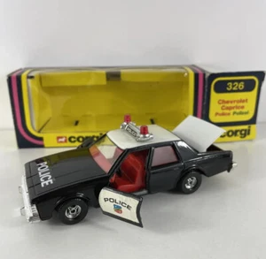 CORGI Chevrolet Caprice Classic 326 Police Polizei Rare Opening Doors Britain - Picture 1 of 12