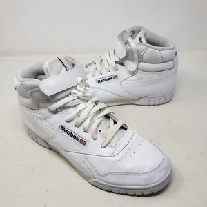 Reebok Ex O Fit Hi Top 3477 Men's Leather Athletic Shoes Training Sneakers sz 12 - Picture 1 of 8