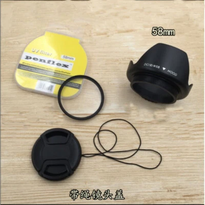 Microcámara Olympus em10 EM5 epl8 40-150 58 mm espejo UV + cubierta de lente 3 un.  Foto 1 de 3