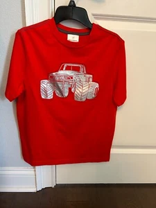 Hanna Andersson Boy's Truck Decal T-Shirt Size 150 Boy's size 12 - Picture 1 of 5