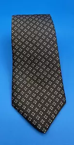 La Cravat By Valentino Men’s Tie Brown Floral Italy 58" L x 3.25" W - Picture 1 of 2