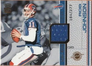2001 PACIFIC CROWN ROYALE GAME WORN JERSEYS ROB JOHNSON CARD RARE /277 - Picture 1 of 2