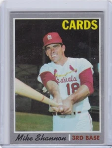 1970 Topps Baseball Card #614 Mike Shannon St. Louis Cardinals - Ex-ExMt - Picture 1 of 2