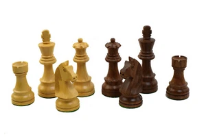 ROOGU German Staunton Schach Figuren 3.75'' Akazienholz Buchsbaum Indien - Picture 1 of 8
