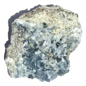 Vivid Sky Blue Celestite Mineral Geode - 3.5" - C87 - Picture 1 of 3