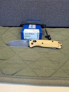 Benchmade - Bugout Folding Knife with Burnt Brass Aluminum Handle 535BK-07 NEW - Picture 1 of 1