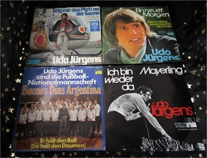 UDO JÜRGENS * 4 TOP Singles u.a. ICH BIN WIEDER DA * EIN NEUER MORGEN * BUENOS.. - Picture 1 of 1