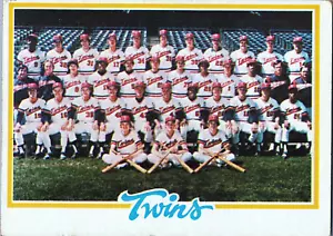 1978 Topps Minnesota TWINS Team Checkliste #451 - MLB Baseball KOSTENLOSER Versand - Bild 1 von 2