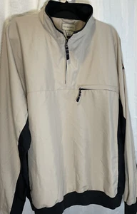 Cutter & Buck- CB DryTec, 2XL, 1/4 Zip Tan Pullover Sweater aalchem Logo - Picture 1 of 6