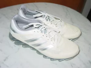 2014 Mens Adidas Springblade G97685 White/Silver Running Shoes! Size 12 - Picture 1 of 13