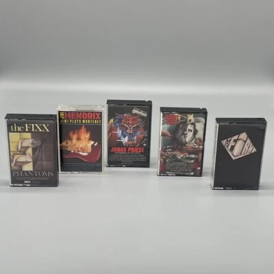 Classic Rock Cassette Lot (5) Judas Priest The Firm Jimi Hendrix Quiet Riot Fixx - Image 1 of 4