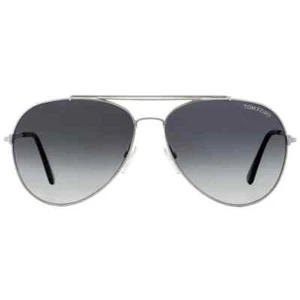 Tom Ford Indiana TF497 18B Silver Aviator Metal Sunglasses Frame 58-14-140 sd* - Picture 1 of 2