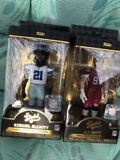 Funko Pop Gold Figure 5" NFL JJ Watt Red uniform New In Box Lot Of 2  Ezekiel E