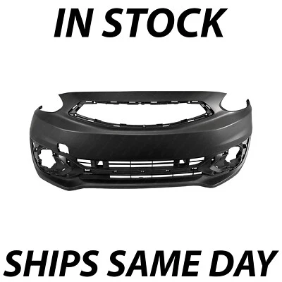 NEW Primered Front Bumper Cover for 2017 2018 2019 2020 Mitsubishi Mirage Hatch - Image 1 of 4
