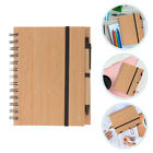 2 Sets Bamboo Notebook Multifunction Notebooks for Taking