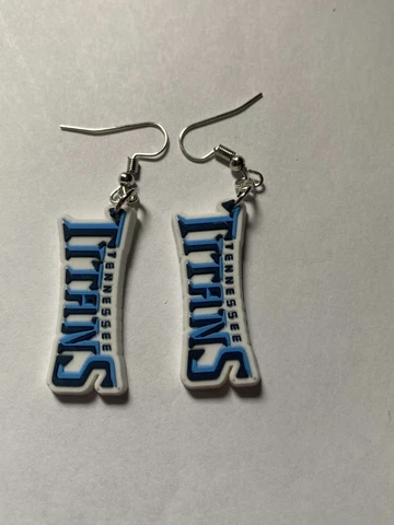 Tennessee Titans football team dangle earrings Cover