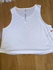 Manduka Breeze White Crop Top Size XL Trusted Yoga Brand. Brand New With Tag