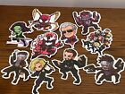 Lot of 10 Marvel Superhero Stickers Bundle Heros Stocking Stuff New US Seller