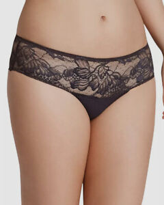 $60 Simone Perele Women's Gray Promesse Lace Boyshorts Panty Size 1