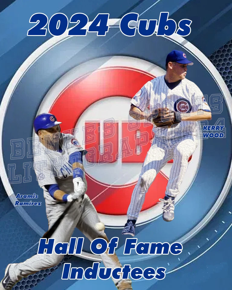 Chicago Cubs Lithograph print of Kerry Wood and Aramis Ramírez 2024 - Image 1 of 1
