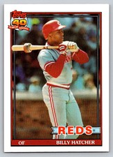 1991  Topps #604 Billy Hatcher Cincinnati Reds