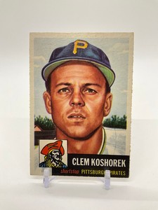 Clem Koshorek 1953 Topps #8 Pittsburgh Pirates VG Used