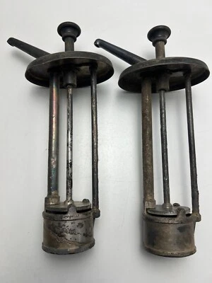 2 Soda Fountain Syrup Pump Dispensers Porcelain Knob Long Vintage RARE - Image 1 of 4