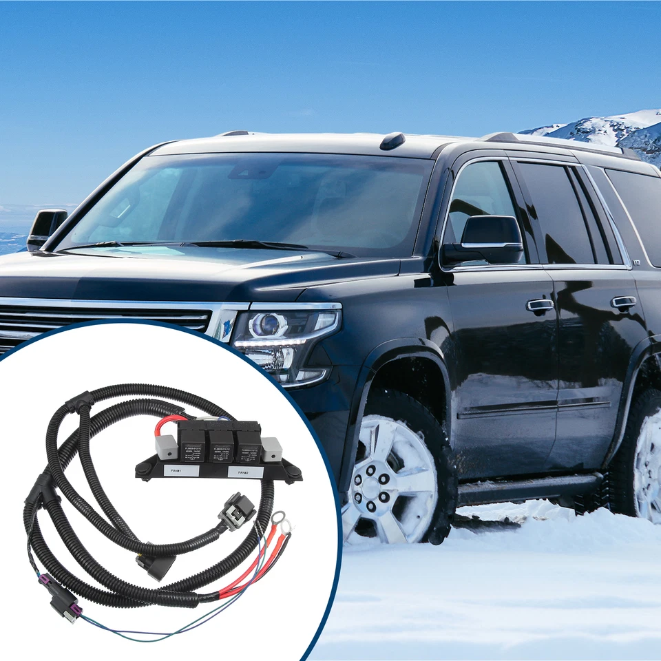 Arnés de cables de ventilador eléctrico independiente apto para Chevy Silverado Suburban Tahoe Foto 1 de 4