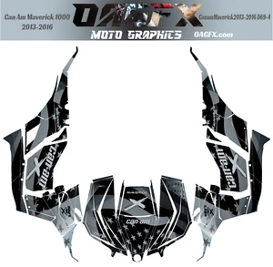Kit de gráficos de carreras Can Am Maverick 1000 R OAGFX 2013-2016 D69-4 bandera de EE. UU. - Imagen 1 de 1