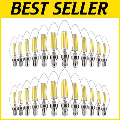 24 Pack Dimmable LED Candelabra Bulbs - 5000K Daylight - Image 1 of 4