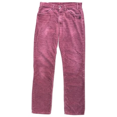 Levi's 519 VTG 80s 90s Men's Burgundy Red Corduroy Straight Leg Pants 33x33 USA - Image 1 of 4
